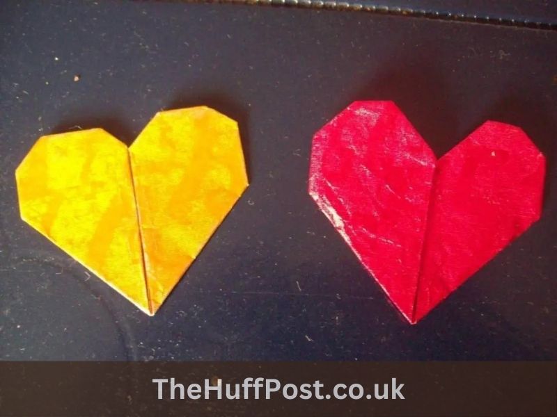 how to make heart out of gum wrapper