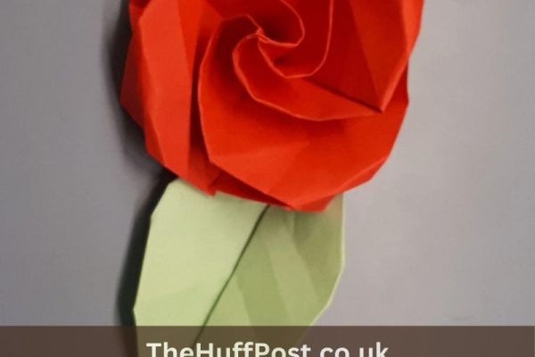 Easy Origami Rose